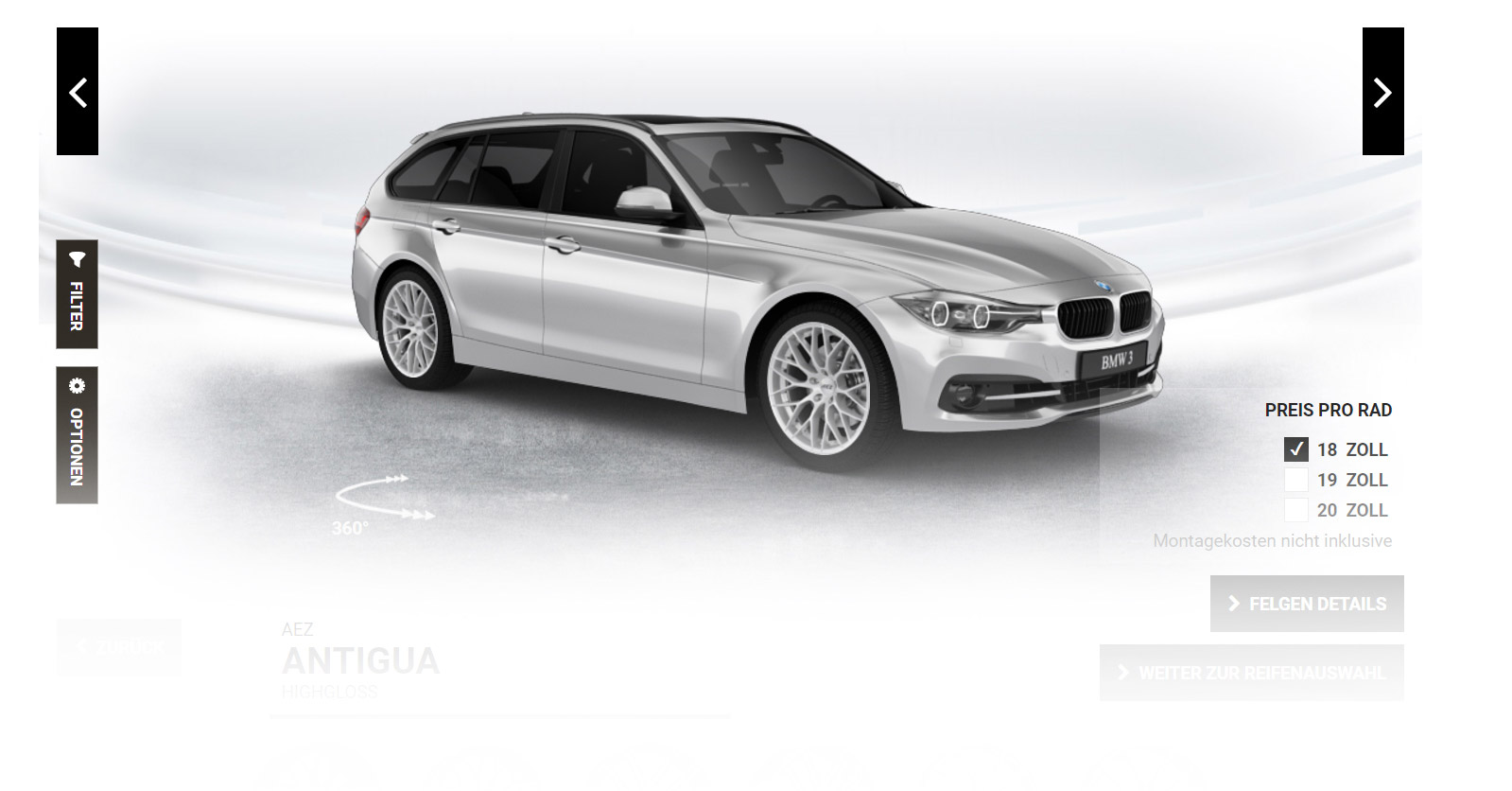 Felegn Konfigurator auf EFR